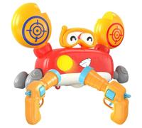 Juego de objetivo móvil, cangrejo para - Juego de competición de bolas de espuma de cangrejo móviles,Juego de competición objetivo con récord de puntuación LED para cumpleaños de Navidad