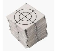 Juego de objetivos reflectores, 50 piezas de objetivo reflectante plateado para equipos de teodolito de medición de encuestas (2 x 2 cm)