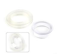 Juego de ojales de silicona para paraguas y tapa de anillo para mesas de patio con parte superior de cristal de 2 pulgadas, inserto adaptador transparente para reducir el balanceo del poste y los
