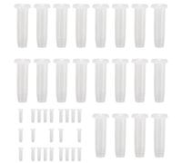 Juego de ojales para raqueta, 100 ojales de nailon, tubos transparentes de protección de raqueta, herramientas de repuesto para cuerdas de bádminton, accesorios duraderos, adultos, profesionales