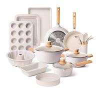 Juego de ollas y sartenes antiadherentes, utensilios de cocina + utensilios para hornear, juego de utensilios de cocina de granito, juegos de utensilios de cocina de inducción con sartén, cacerola