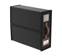 Juego de organizador de almacenamiento para sábanas, fundas de almohada, fundas de edredón con marco que no se pliega y cierre de tela protectora (negro)