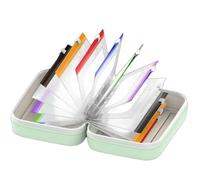 Juego de organizador de píldoras impermeable A8, 14 bolsas codificadas por colores y pastillero impermeable, carpeta de viaje de 7 a 14 días, almacenamiento con cremallera para artículos esenciales
