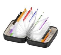 Juego de organizador de píldoras impermeable A8, 14 bolsas codificadas por colores y pastillero impermeable, carpeta de viaje de 7 a 14 días, almacenamiento con cremallera para artículos esenciales