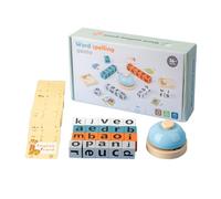 Juego De Ortografía para Niños 64 Tarjetas Flash Y Juguete Educativo para Aprender A Leer Y Escribir para El Aula De Preescolar De Aprendizaje Temprano (1 Juego)