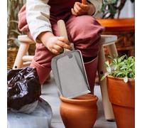 Juego de pala y tamiz de madera con mango de madera para jardinería para separar los desechos y preparar suelo rico en nutrientes para plantar (2,8 mm)