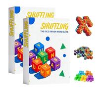 Juego de Palabras con Dados Revueltos - 2026. Nuevo Juego de Mesa rápido y dinámico para 1 a 5 Jugadores. Desafío de Palabras con Dados y crucigramas. Juego portátil para Adultos (2 * 36Pcs)