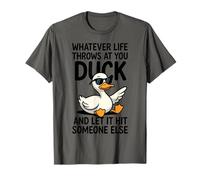 Juego de Palabras con Patos, gráfico de Patos, lo Que Sea Que la Vida te depare, Pato Camiseta