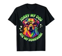 Juego de Palabras con Perros Lo Siento Mi Perro se comió mi Tarea Humor Animal Niños Camiseta