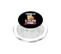 Juego de Palabras de 60 años y felino Fino para Fiesta de cumpleaños temática de Gatos PopSockets PopGrip para MagSafe