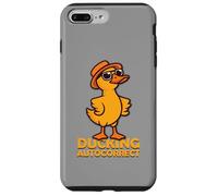 Juego de palabras de autocorrección de pato con sombrero con sombrero, divertido Carcasa para iPhone 7 Plus/8 Plus