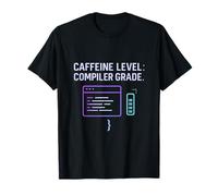 Juego de Palabras de codificación Cyberpunk: Grado de compilador de Nivel de cafeína Camiseta