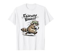 Juego de Palabras de Golf Fairway Bandit Raccoon Golf Ball Funny Golf Camiseta