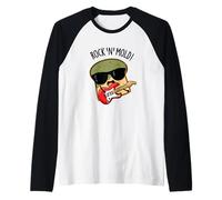 Juego de Palabras de Pan Divertido Rock and Mold Camiseta Manga Raglan