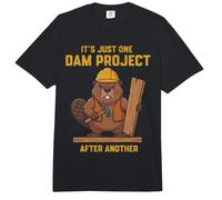 Juego de Palabras de Proyecto de Presa de Castor de Castor Comfort Colors Adult Heavyweight T-Shirt