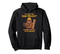Juego de Palabras de Proyecto de Presa de Castor de Castor Sudadera con Capucha
