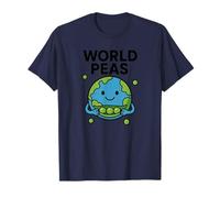 Juego de Palabras de World Peas Funny Peace con Linda Tierra y Vaina de Guisantes Camiseta