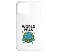 Juego de Palabras de World Peas Funny Peace con Linda Tierra y Vaina de Guisantes Carcasa para iPhone 16 Pro MAX