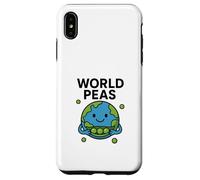 Juego de Palabras de World Peas Funny Peace con Linda Tierra y Vaina de Guisantes Carcasa para iPhone XS MAX