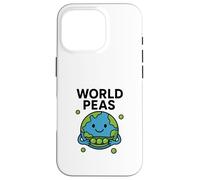Juego de Palabras de World Peas Funny Peace con Linda Tierra y Vaina de Guisantes Carcasa para iPhone 16 Pro