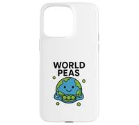 Juego de Palabras de World Peas Funny Peace con Linda Tierra y Vaina de Guisantes Carcasa para iPhone 15 Pro MAX