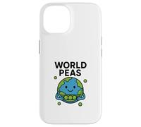 Juego de Palabras de World Peas Funny Peace con Linda Tierra y Vaina de Guisantes Carcasa para iPhone 14