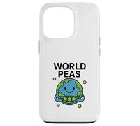 Juego de Palabras de World Peas Funny Peace con Linda Tierra y Vaina de Guisantes Carcasa para iPhone 13 Pro