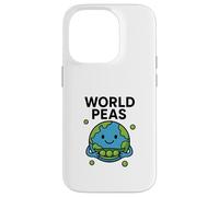 Juego de Palabras de World Peas Funny Peace con Linda Tierra y Vaina de Guisantes Carcasa para iPhone 14 Pro