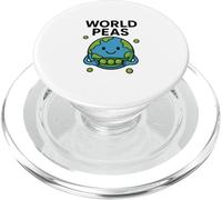 Juego de Palabras de World Peas Funny Peace con Linda Tierra y Vaina de Guisantes PopSockets PopGrip para MagSafe