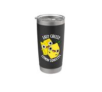 Juego de palabras divertido con sabor a limón y queso fácil Vaso térmico de acero inoxidable de doble pared