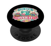 Juego de Palabras Divertido con Texto en inglés I'm Sew Over It PopSockets PopGrip Adhesivo