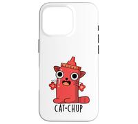 Juego de palabras divertido de Ketchup Cat-chup Carcasa para iPhone 16 Pro