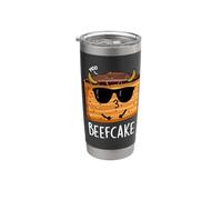 Juego de palabras divertido de pastel de carne Vaso térmico de acero inoxidable de doble pared