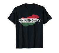 Juego de Palabras Divertido de Recuerdo húngaro con Texto en inglés I'm Hungry Camiseta