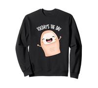 Juego de Palabras Divertido del Dedo del pie del día del día Sudadera