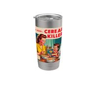 Juego de palabras fonético My little Cereal Killer (en serie) HorrorCore Vaso térmico de acero inoxidable de doble pared