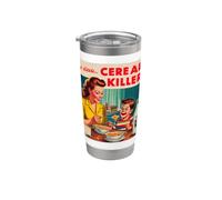Juego de palabras fonético My little Cereal Killer (en serie) HorrorCore Vaso térmico de acero inoxidable de doble pared