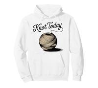 Juego de Palabras Knot Today para Tejer, Hacer Manualidades, Ganchillo Sudadera con Capucha