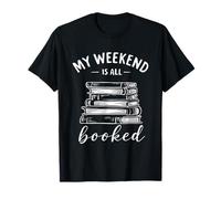 Juego de Palabras literario Mi Fin de Semana está Todo Reservado Ratón de Biblioteca Divertido Camiseta
