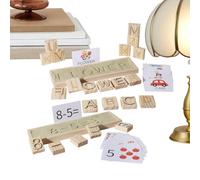 Juego de Palabras,Set Divertido Interactivo con - Juego de Emparejar Letras Juguetes Preescolares - para Niños y Niñas, Educación en Casa, Escuela, Viajes, Campamento, Picnic, Regalos de