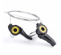 Juego de palanca de cambios para MTB de 15 velocidades, 18 y 21 velocidades con cable de cambio de fábrica para un cambio preciso (negro)