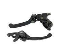 Juego de Palanca de Embrague de Freno Plegable para Motocicleta Pit Dirt Bike ATV Quad 50cc 110cc 125cc 140cc 160cc 200cc Negro Trasero(Black)