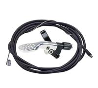 Juego de palanca remota de altura del sillín, control de cable de manillar de aleación con ajuste de tija telescópica, accesorio de entrenamiento de sendero para un alcance más fácil, tija de sillín