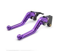 Juego de palancas de Freno de Aluminio Ajustables for Motocicleta Super SOCO TC, TCmax, TS y TSx.(Purple 147mm)
