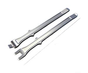 Juego de palancas de neumáticos de aleación de acero 40CR para coche, motocicleta, MTB, herramienta de barra fuerte de doble extremo para quitar neumáticos, color plateado, paquete de 2