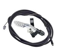 Juego de palancas para tija telescópica para bicicleta de montaña, control remoto de manillar de aluminio con enrutamiento de cable externo interno, accesorio de control de altura del sillín de