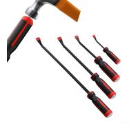 Juego de palancas profesionales con construcción de acero al cromo vanadio con asas más gruesas y puntas en ángulo para una palanca y extracción fiables (juego de 4 piezas)