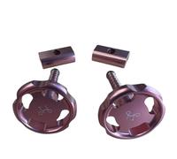 Juego de palancas y placas de abrazadera de bisagra para Brompton C Line A line B75 CHPT3 Electric (rosa)