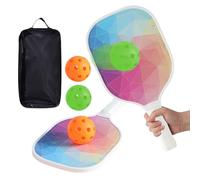 - Juego de palas - Pickle Ball Paddle | Remo de 2 piezas de alto rebote | Equipo deportivo para atletas, jugadores, patio trasero, hombres, viajes, gimnasio, escuela, mujer, al aire libre