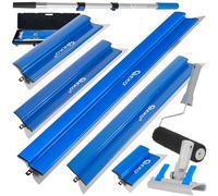 Juego de paletas desnatadoras profesionales espátulas de pintor inox hasta 100 cm estuche